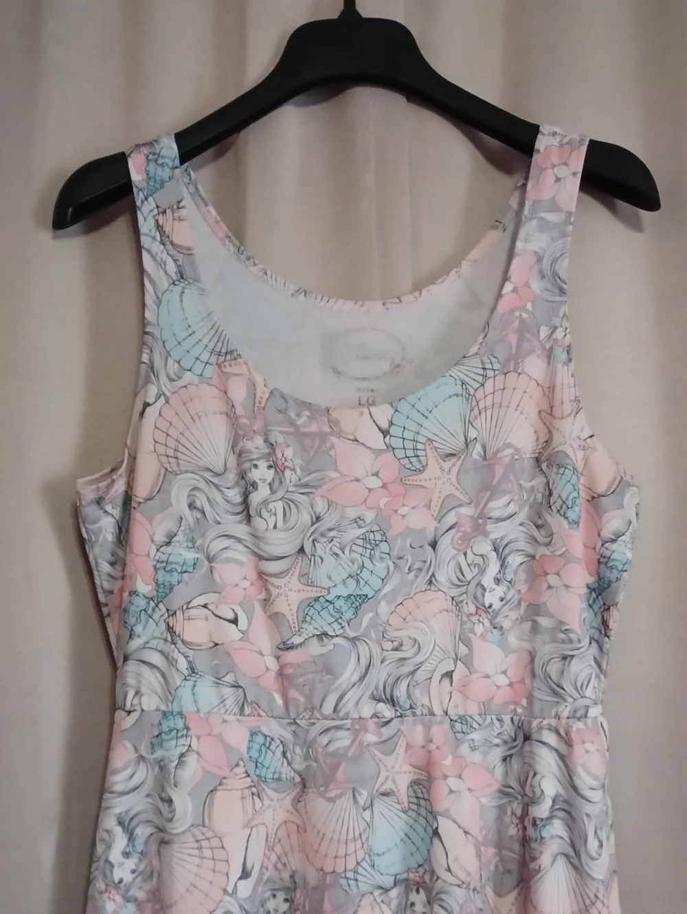 Disney Hot Topic The Little Mermaid Ariel Pastel Skater Dress Size Large - Picture 3 of 13
